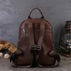 Johnature Unisex Backpack With High-end Texture And Large Capacity Commuting Genuine Leather Backpack