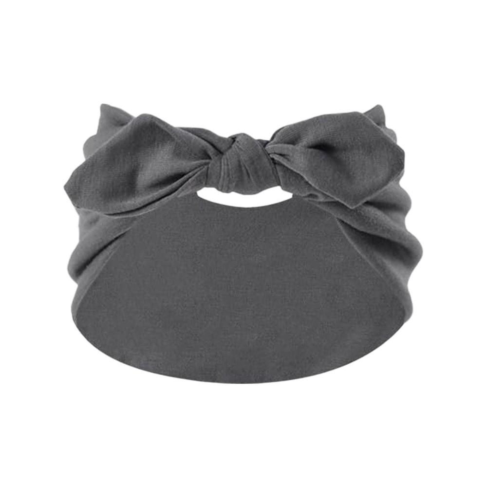 

Sweat-Wicking Elastic Bunny Ear Hairband Bohemian Style Ultra Wide Bowknot Headband Knotted Bunny Ears Non Slip Headwrap