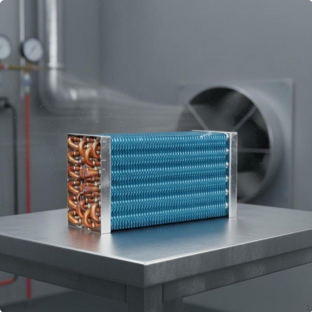 Copper Tube Aluminum Fin Evaporator Refrigerator Condenser Coil Finned Heat Exchanger for
