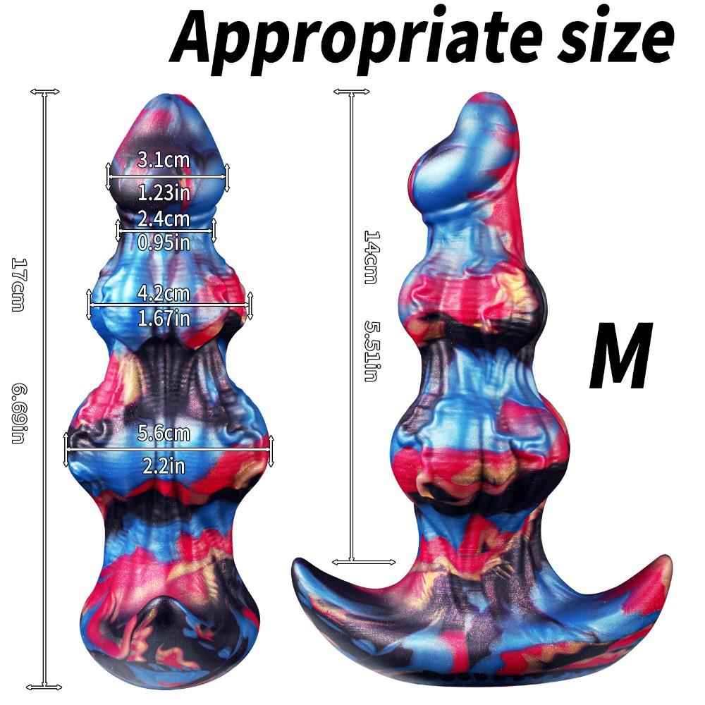 Flexible Realistic Anal Plug Soft Silicone Backdoor Trainer For Male Female Body Safe Toys