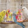 Colorful Parrot Chewing Toys Interactive Hanging Hamster Grinding Stone Bite Resistant Mouth Molar String Parrot Cage