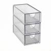 3 Stück Brillenaufbewahrungsbox mit Schubladen Stapelbarer Schubladenorganizer Kompakt