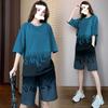 Plus Size Sportswear Suit Women's Summer Fashion Loose Short-sleeved Shorts Two-piece Set