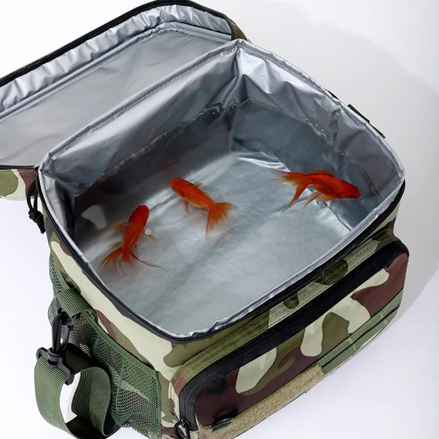 Tactical Thermal Cooler Bag Outdoor Insulated Lunch Box Work Leakproof Insulated Durable Lunch Bag for Men Meal Camping Picnic