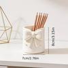 Bowknot Desktop Makeup Organizer – 3D Pen Holder, Storage For Brushes, Lip Gloss & Eyebrow Tools