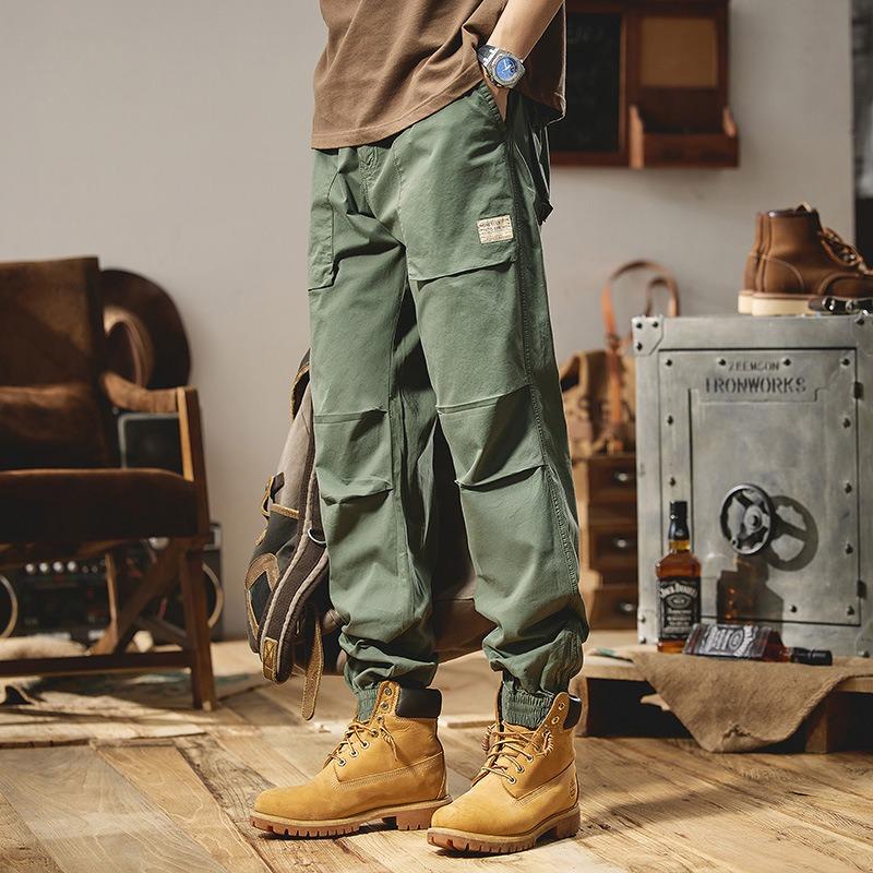 New Men's Overalls Trendy Casual Pants Sports Outdoor Loose Wear-resistant Simple High Street Functional Wind
