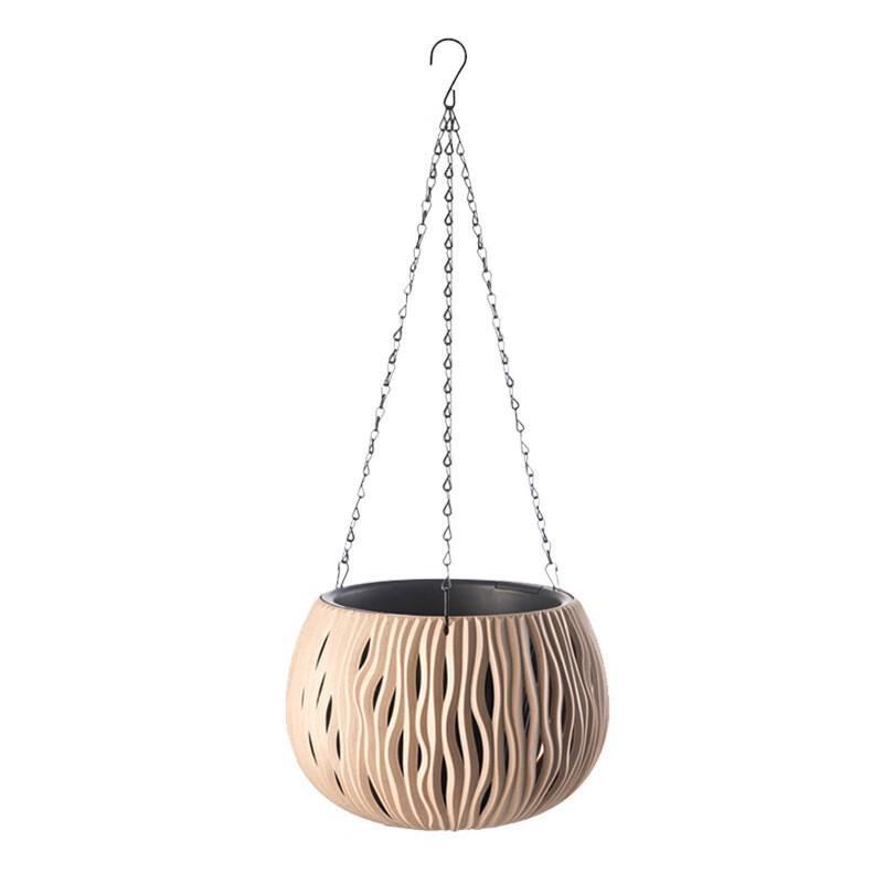 Outdoor Hanging Imitation Rattan Planter