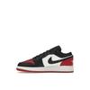 Adidași pentru copii Air Jordan 1 Low GS Bred Toe 2.0, alb, roșu, negru 553560-161