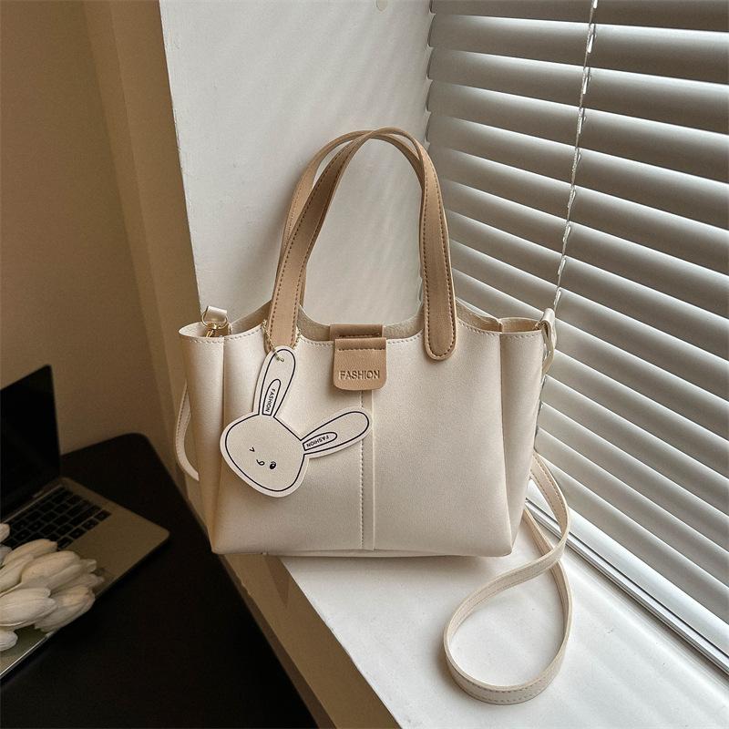 2025 Summer New Fashion Simple Large Capacity Portable Bucket Bag Feeling Foreign Small Bag Women's Shoulder Messenger Bag