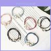 Korean Version Of The Three-strength Rubber Band High-elastic Pearl Head Rope For Women And Girls