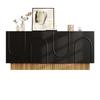 Modern sideboard cabinet with 4 doors, large storage space and clear U-shape structure, for living room & dining area, 160×75×38 c