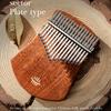 Hluru Professionelle 17 Tasten Brett Kalimba Sapele Rosenholz Daumenklavier Massivholz Fingerklavier Flachbrett Mbira Für Anfänger