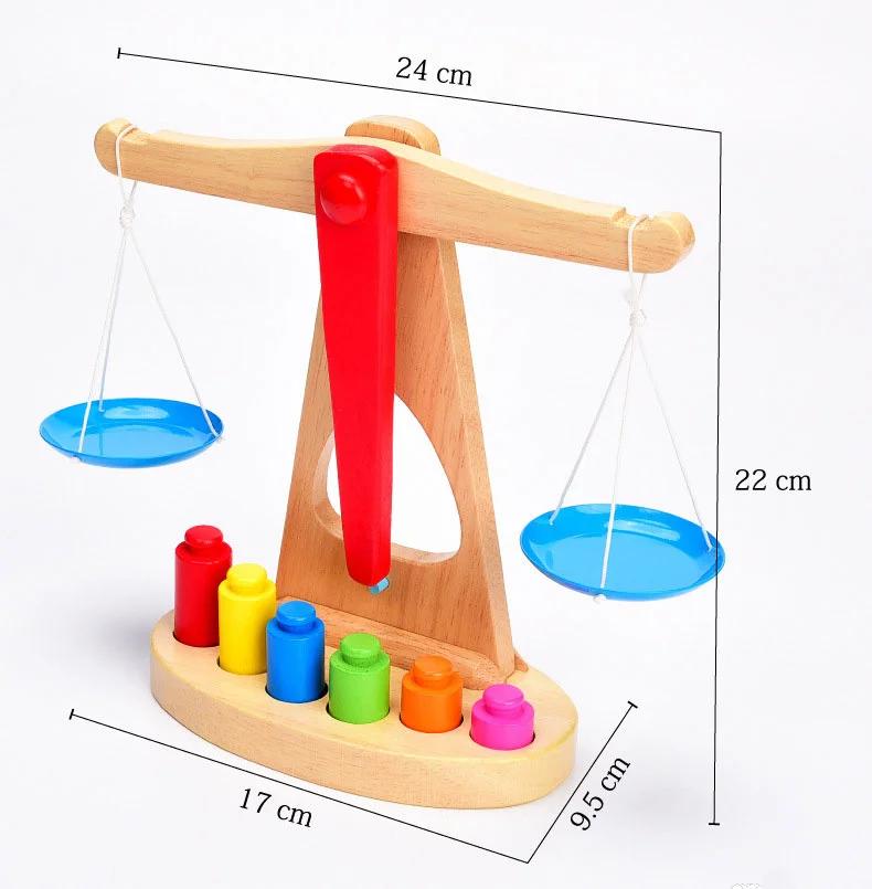 Kids Montessori Toy Counting Toy Counting Blocks Balance Game Math Toy for Accessories Birthday Gift Home Use Bedroom Children