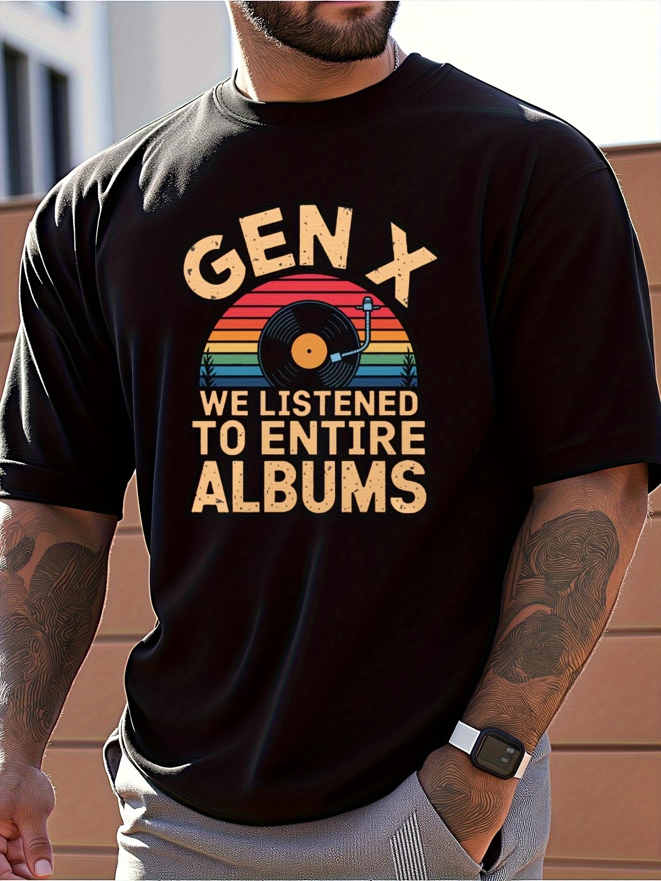 

Vintage Gen X Record Player Graphic T-shirt - 100% Cotton XXXXL