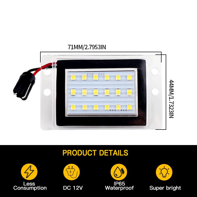 2PCS OEM# 9152437, 9187329 Canbus LED License Number Plate Light Lamp For Volvo 855 1993-1997 850 1991-1997 V70 XC70 1997-2000