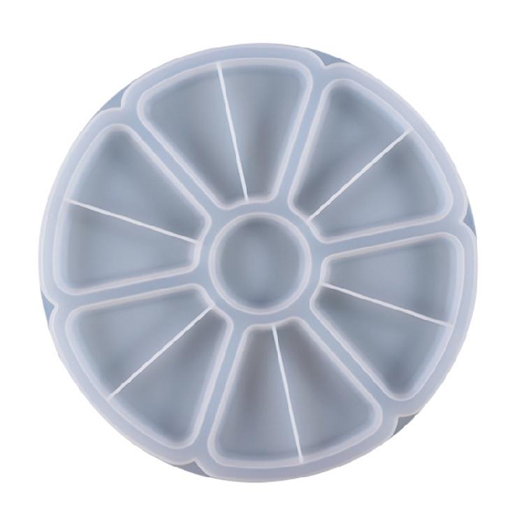 

DIY Mold Tray Coaster Resin Mold Nut Snacks Tray Organizer Dish Silicone Mold 1