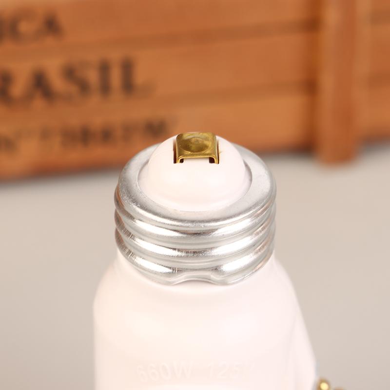 White Black Bakelite L5-15R Us To E26 Light Bulb Socket With 15Cm Pull Chain Switch America Lamp Holder Conversion Base