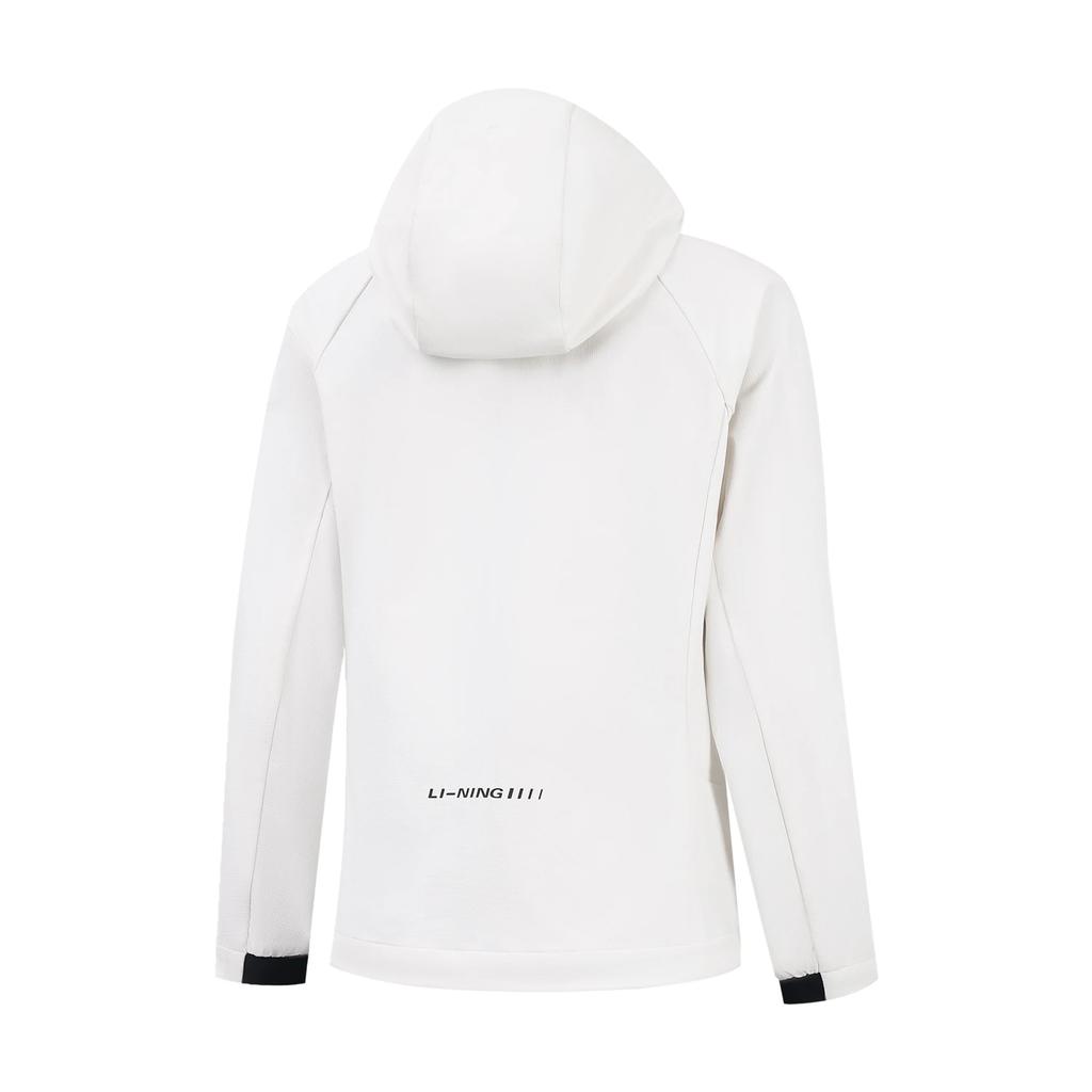 Li Ning Group Purchase Series Back Letter Zipper Hooded Versatile Sports Casual Windbreaker Women Outerwear AFDVF92-3