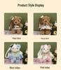 Adorable Little Bear Plush Pendant for Girls' Bags – Moe Style Doll with Flower Skirt Keychain Gift