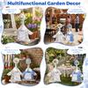 2Pcs Porch Goose Outfit Set Garden Goose Clothing Set with Hat Outdoor Lawn Garden Decoration for 23" Standard Garden Geese