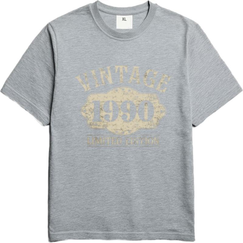 Neu eingetroffen Für sie Baumwolle Kurzarm T-Shirt Mode Vintage 1990 Limitierte Edition Alltags Jungen T-Shirt Komfort T-Shirt