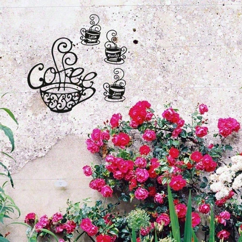 Vintage Metal Coffee Sign Retro Wall Decor Rustproof Cafe Art Farmhouse Kitchen Plaque Industrial Home Bar Aesthetic Unique Gift Housewarming Birthday