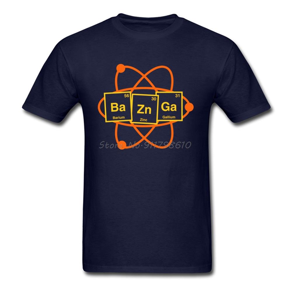 The Big Bang Theory Latest Design Tshirt Periodic Table Element Science Men's Adult T Shirt Bazinga Sheldon Cooper Cotton Tees