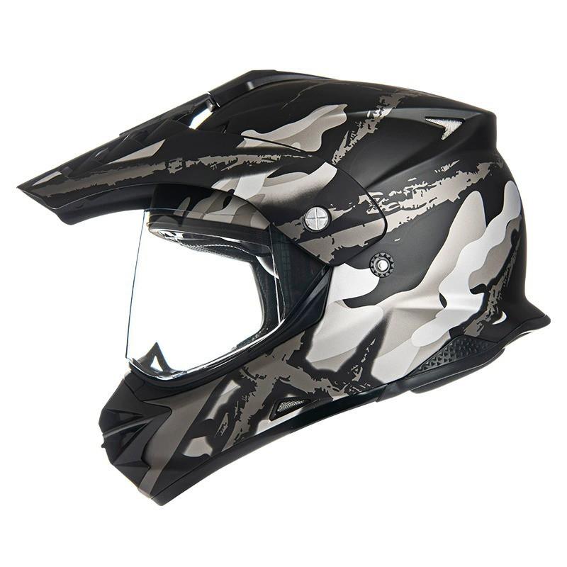 Full Face Motorcycle Helmet Off-Road Riding Adult DOT-Approved ABS All-Season Dual Sport