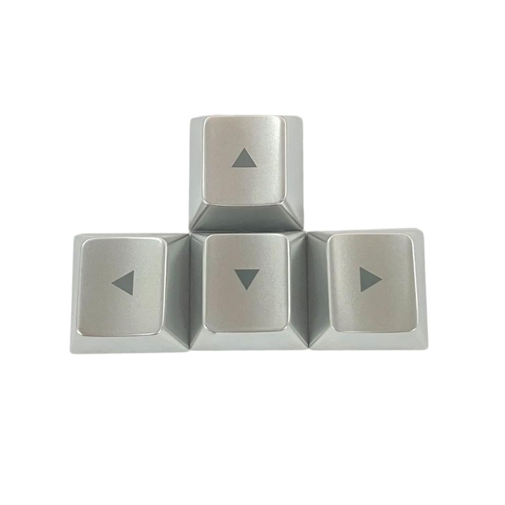Premium Zinc Alloy Metal Keycaps CNC Laser Etched Customization Keycap for Mechanical Keyboards WASD Directions Keycaps