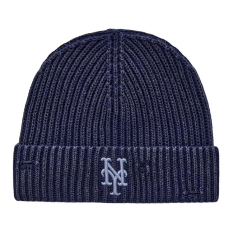 MLB 100% Cotton Beanies Unisex Marine Blue Fashion 3ABNB0656-09NYS