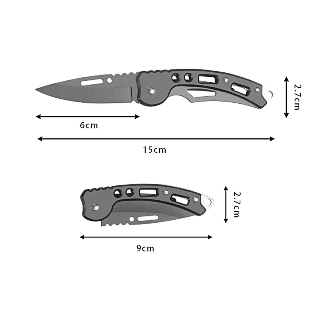 Mini Stainless Steel Folding Knife Outdoor Carrying Mirror Sharp Pocket Folding Knife EDC Outdoor Tools