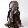 Luxury New Print Silk Scarf Women Versatile 70 Neckerchief Thin Retro Outdoor Scarf Bandana Square Scarf