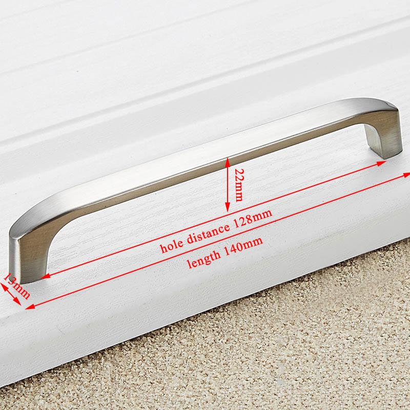 KAK Zinc Alloy Modern Cabinet Handles Kitchen Cupboard Door Pulls Drawer Knobs Handles Wardrobe Pulls Furniture Handle Hardware