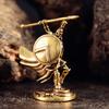 Vintage Brass Spartan Warrior Statue Twelve Types of Rome Soldier Models Figurine Game Props Desktop Ornaments Home Craft Decor