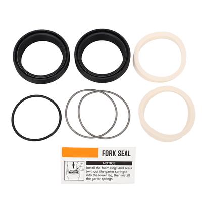 Front Fork Oil Seal Kit Stainless Steel Rubber Mountain Bike Front Fork Damper Oil Seals Replacement for 40mm Inner Tube