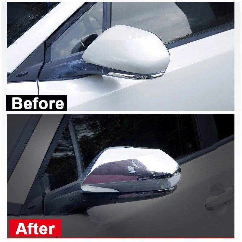Bil Auto Karbonfiber Side Bakspeildeksel Skall Trim For Toyota C-HR CHR 2016 2017 2018 Tilbehør
