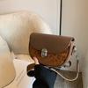 Borsa a Sella Vintage Leopardata da Donna Marca Lusso Borse a Spalla da Donna Piccola Borsa a Mano Rotonda Inverno Nuova Borsa a Tracolla Messenger