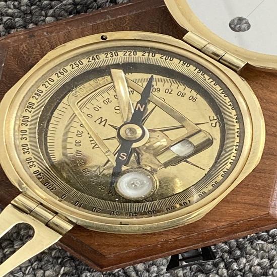 Brunton 7.62cm Solid Marine Compass with Wooden Box As a Gift