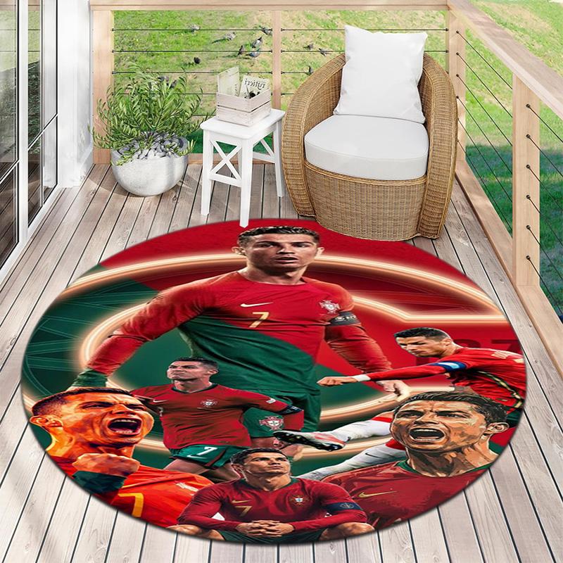 Cristiano Ronaldo Trophy Glory Carpet Doormat Home Decor Dormitory Decoration Office Chair Cushion Protective Pad