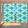 Set Of 2 Flat Printing Curtains Without Rod Geometric Blue White Design Saint Patrick Is Day Festival Chic Print Curtain Polyester