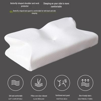 2026 Memory Foam Butterfly & Cow Horn Shaped Cervical Pillow for Travel