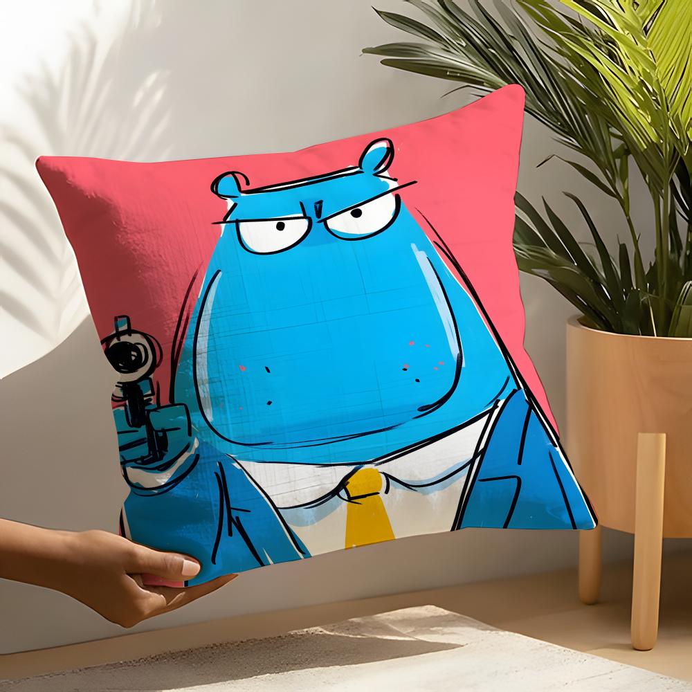 Cute Animal Gang Cool Pillow Case Home Living Room Decoration Linen Pillow Cases Cushion Cover