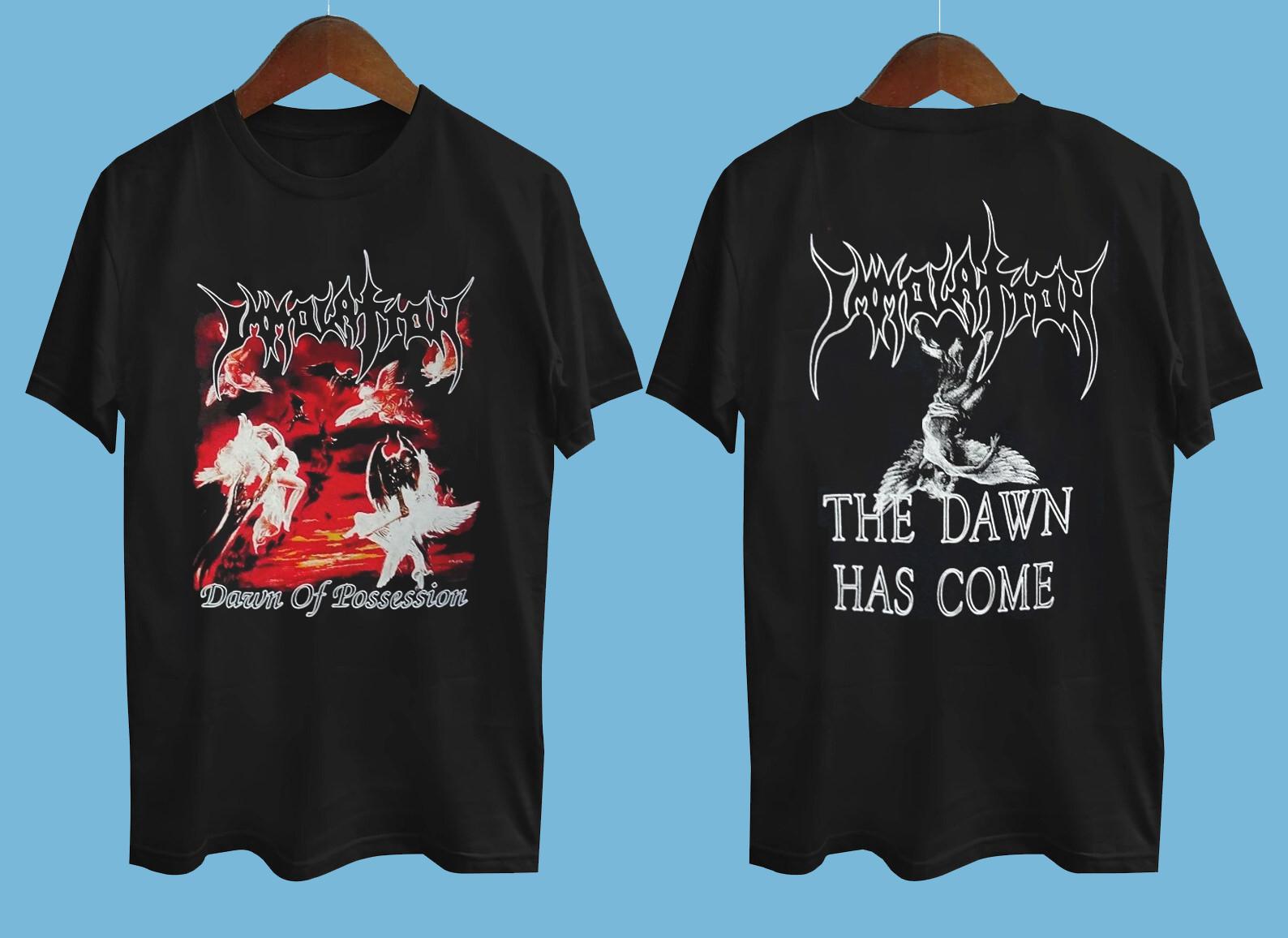 Immolation dawn of possession Short Sleeve Black All Size Shirt XXXL