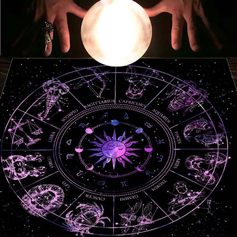 Square Flannelette Tarots Cloth Board Game Pad Astrological Pad Table Cover