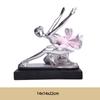 Elegant Resin Ballet Girl Figurine – Abstract Dance Art Home Decoration