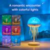 Projection Jellyfish Night Light Adjustable RGB Multiple Colors Jellyfish Table Lamp Ocean Ambient Lighting For Bedroom Decor