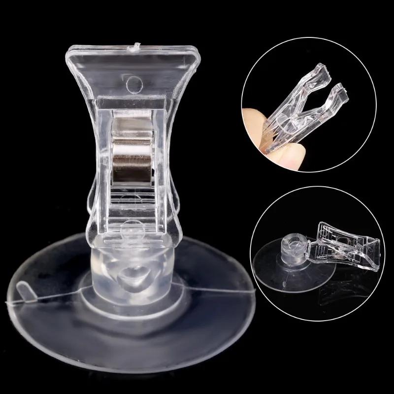 5/1Pcs Plastic Suction Cup Clips Transparent Sucker Clamp Bathroom Window Glass Suction Cup with Clip for Advertising Display