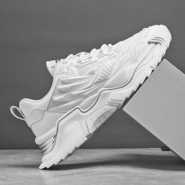 Pánské boty s tlustou podrážkou, jednobarevné, letní novinka, ležérní, módní a pohodlné, boty pro zvýšení výšky