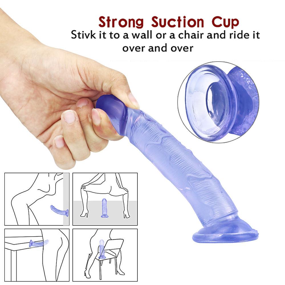 Soft Dildo Realistic Fake Long Penis Butt Plug Adult Sex Toys For Woman Men Vagina Anal