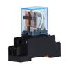 LY2NJ 8 Pins Electromagnetic Power Relays with Socket Base Indicator Light for Motors Industrial Relays 10ADC12V